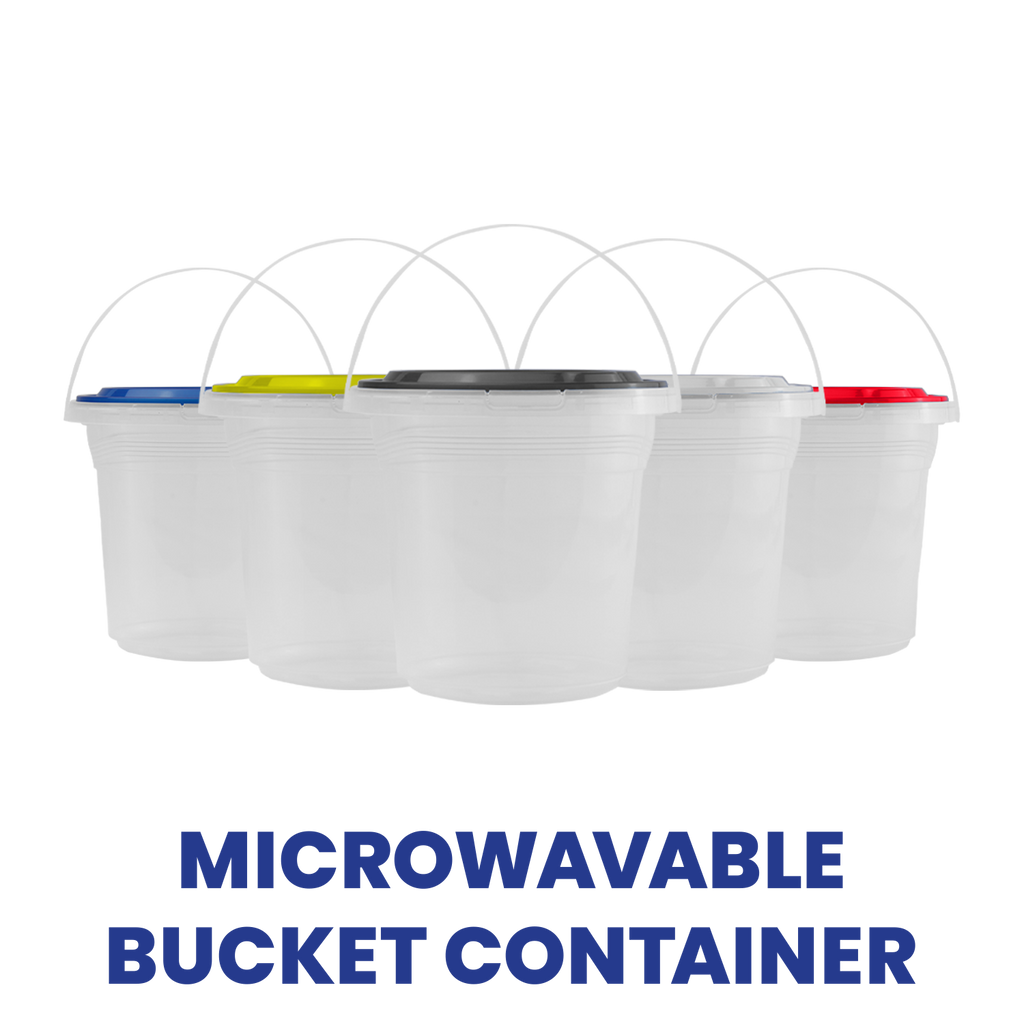 Bucket Container Body Trans and Cover Colored