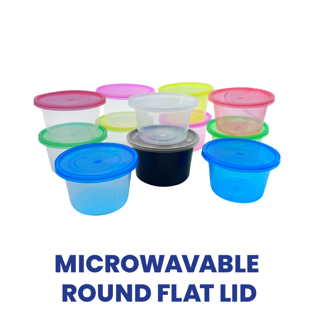 Microwavable Round Flat Lid