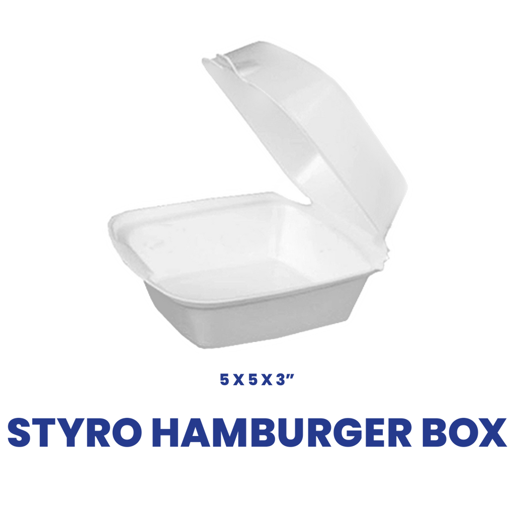 Styrofoam Hamburger Box