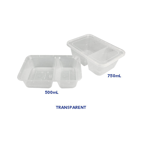 Microwavable Rectangle Flat Lid with Division