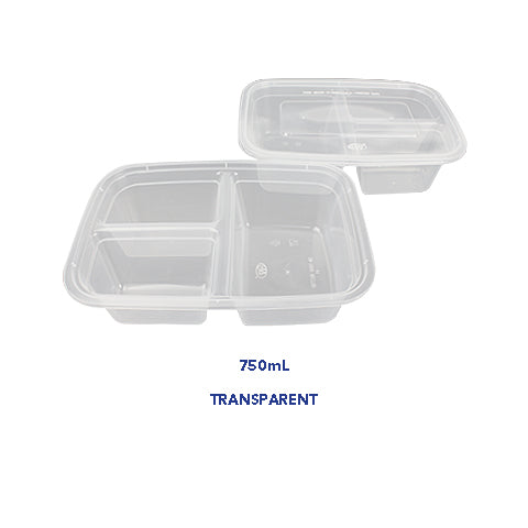 Microwavable Rectangle Flat Lid with Division