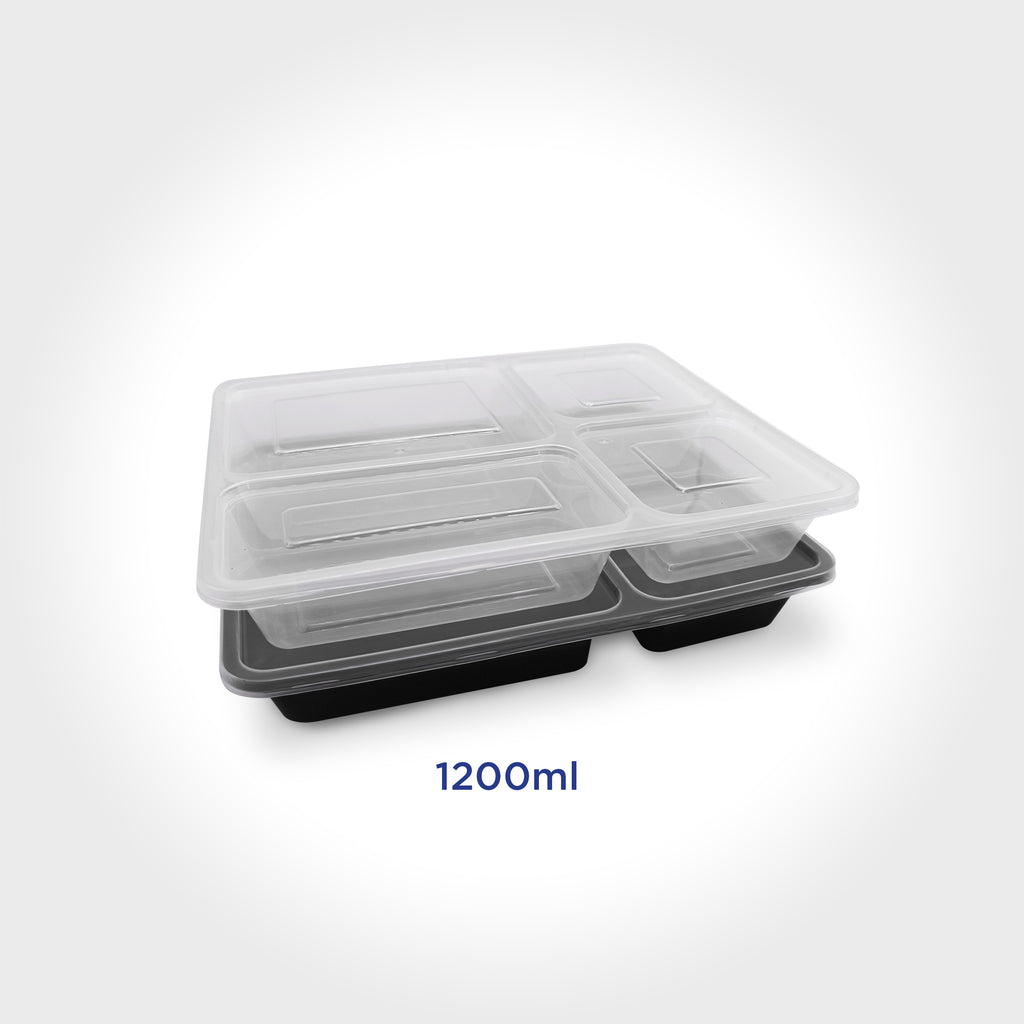 Microwavable Rectangle Flat Lid with Division