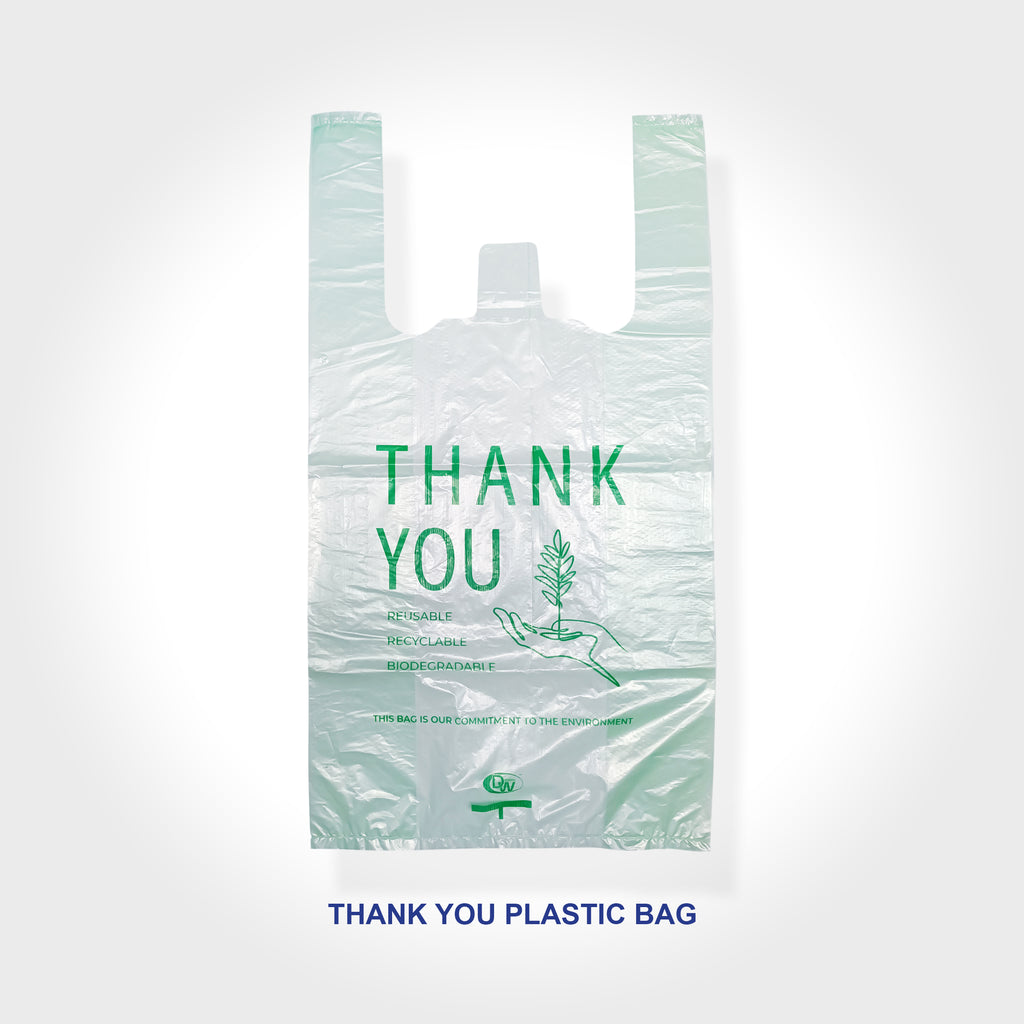 Oxo-biodegradable Thank You T-Shirt Bag